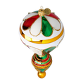 Load image into Gallery viewer, Crimson Emerald Hot Air Balloon Premium christmas glass ornament 2022-625
