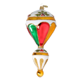 Load image into Gallery viewer, Gilded Holly Air Balloon Premium christmas glass ornament 2022-626