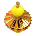 Załaduj obraz do przeglądarki galerii, Golden Amber Carousel Drop Premium christmas glass ornament 2022-630