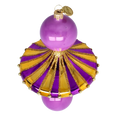 Load image into Gallery viewer, Royal Amethyst Carousel Drop Premium christmas glass ornament 2022-632