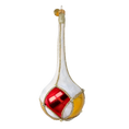 Load image into Gallery viewer, Pearl and Crimson Gilded Drop Premium christmas glass ornament 2022-688