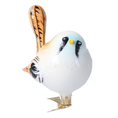 Załaduj obraz do przeglądarki galerii, Whiskered bird. Handmade Glass Christmas ornament. 2024-023