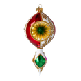 Load image into Gallery viewer, Drop - Christmas Ornament. Handmade Glass Christmas ornament. 2024-037