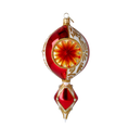 Załaduj obraz do przeglądarki galerii, Radiant Ember Ornament Handmade Glass Christmas ornament 2024-038