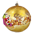 Załaduj obraz do przeglądarki galerii, Golden Starlight Sleigh Premium christmas glass ornament 2024-040