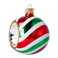 Załaduj obraz do przeglądarki galerii, Lollipop with Spotlight. Handmade Glass Christmas ornament. 2024-067