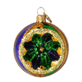 Load image into Gallery viewer, Golden Emerald Star Reflector Premium christmas glass ornament 2024-069