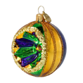 Load image into Gallery viewer, Golden Emerald Star Reflector Premium christmas glass ornament 2024-069