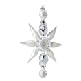 Load image into Gallery viewer, Arctic Starburst Glass Christmas ornament Star free blowing 2024-083