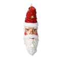 Load image into Gallery viewer, Starlit Crimson Santa Moon Premium christmas glass ornament 2024-096