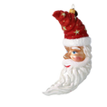 Load image into Gallery viewer, Starlit Crimson Santa Moon Premium christmas glass ornament 2024-096