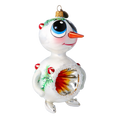 Załaduj obraz do przeglądarki galerii, Snowman Reflex. Handmade Glass Christmas ornament. 2024-098