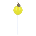Load image into Gallery viewer, Lollipop red. Handmade Glass Christmas ornament. 2024-131