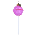 Load image into Gallery viewer, Pink Christmas Lollipop. Handmade Glass Christmas ornament. 2024-135