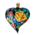Załaduj obraz do przeglądarki galerii, Midnight Garden Heart Premium christmas glass ornament 2024-164
