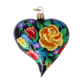 Załaduj obraz do przeglądarki galerii, Midnight Garden Heart Premium christmas glass ornament 2024-164