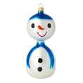 Załaduj obraz do przeglądarki galerii, Vintage Snowman. Handmade Glass Christmas ornament. 2024-170