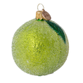 Załaduj obraz do przeglądarki galerii, Hand Painted Glass Ornament - Lime. Handmade Glass Christmas ornament. 2024-240