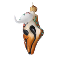 Load image into Gallery viewer, Ethnic Buffalo - Hand Painted Glass Decoration. 2024-242
