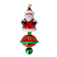 Załaduj obraz do przeglądarki galerii, Magic Santa Claus. Handmade Glass Christmas ornament. 2024-256