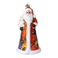 Załaduj obraz do przeglądarki galerii, Thanksgiving Harvest Santa Handmade Glass Christmas ornament 2024-283