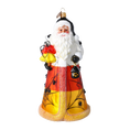 Załaduj obraz do przeglądarki galerii, Midnight Web Santa Claus Premium christmas glass ornament 2024-292