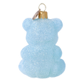 Load image into Gallery viewer, Frosted Azure Gummy Bear Premium christmas glass ornament 2024-310