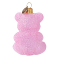 Załaduj obraz do przeglądarki galerii, Sugared Rose Gummy Bear Premium christmas glass ornament 2024-311