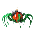 Załaduj obraz do przeglądarki galerii, Emerald Legged Pumpkin Spider Premium christmas glass ornament 2024-325