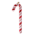 Load image into Gallery viewer, Red & White Candy Cane Handmade Glass Christmas ornaments 2024-328