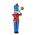 Załaduj obraz do przeglądarki galerii, Royal Blue Trumpeter Premium christmas glass ornament 2025-008