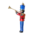 Załaduj obraz do przeglądarki galerii, Royal Blue Trumpeter Premium christmas glass ornament 2025-008