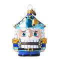Load image into Gallery viewer, Blue Nutcracker - Handmade Glass Christmas Ornament. 2025-026