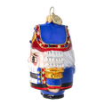 Load image into Gallery viewer, Nutcracker in Royal Colors. Handmade Glass Christmas ornament. 2025-027