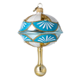 Load image into Gallery viewer, Drop Blue Ice Crystal Star Handmade Glass Christmas ornament 2025-046