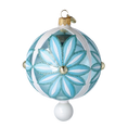 Load image into Gallery viewer, Winter Sunflower Handmade Glass Christmas ornament 2025-048