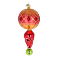 Load image into Gallery viewer, Ruby Elegance Handmade Glass Christmas ornament Retro Glass Reflector Ornament