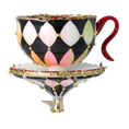 Załaduj obraz do przeglądarki galerii, Royal Tea Delight Tea cup Ornament Handmade Glass Christmas ornament 2025-124
