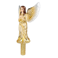 Załaduj obraz do przeglądarki galerii, Golden Angel of Glory Handmade Glass Christmas ornament Tree Topper 2025-175