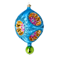 Load image into Gallery viewer, Cosmic Bloom in Sapphire Sky Glass Christmas Collection: Celestial Jewel Ornaments 2026-003
