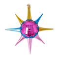 Załaduj obraz do przeglądarki galerii, Pink Aurora Sunburst Christmas ornament free blowing PRE-ORDER 2026-070