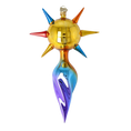 Load image into Gallery viewer, Aurora Spectrum Star Glass Christmas ornament free blowing PRE-ORDER 2026-075