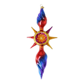 Load image into Gallery viewer, Solar Spectrum Star Glass Christmas ornament free blowing PRE-ORDER 2026-081