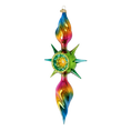 Load image into Gallery viewer, Prismatic Jewel Star Glass Christmas ornament free blowing PRE-ORDER 2026-083
