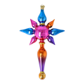 Załaduj obraz do przeglądarki galerii, Crimson Frost Star Glass Christmas ornament free blowing PRE-ORDER 2026-093