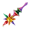 Load image into Gallery viewer, Crimson Carnival Star Glass Christmas ornament free blowing PRE-ORDER 2026-100