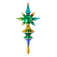 Załaduj obraz do przeglądarki galerii, Emerald Spectrum Star Glass Christmas ornament free blowing PRE-ORDER 2026-101