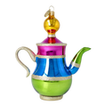 Load image into Gallery viewer, Prism Tea Pot Free Blowing Glass Ornament 2026-111