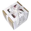 Load image into Gallery viewer, Personalized Winter Holly Drop in Blush | Hand-Painted Glass Ornament | Blubom 2027-035