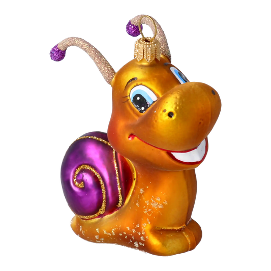 Ślimak Szklana Ozdoba